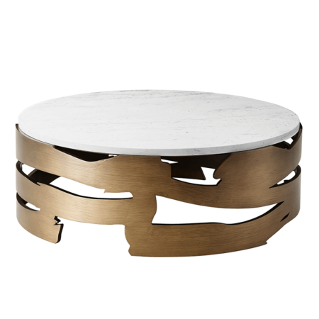 round marble top cocktail table