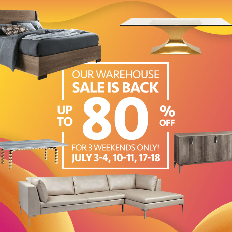 Warehouse Sale Weekend July 2020 (Valid From: July 3, 2020 to July 18, 2020)