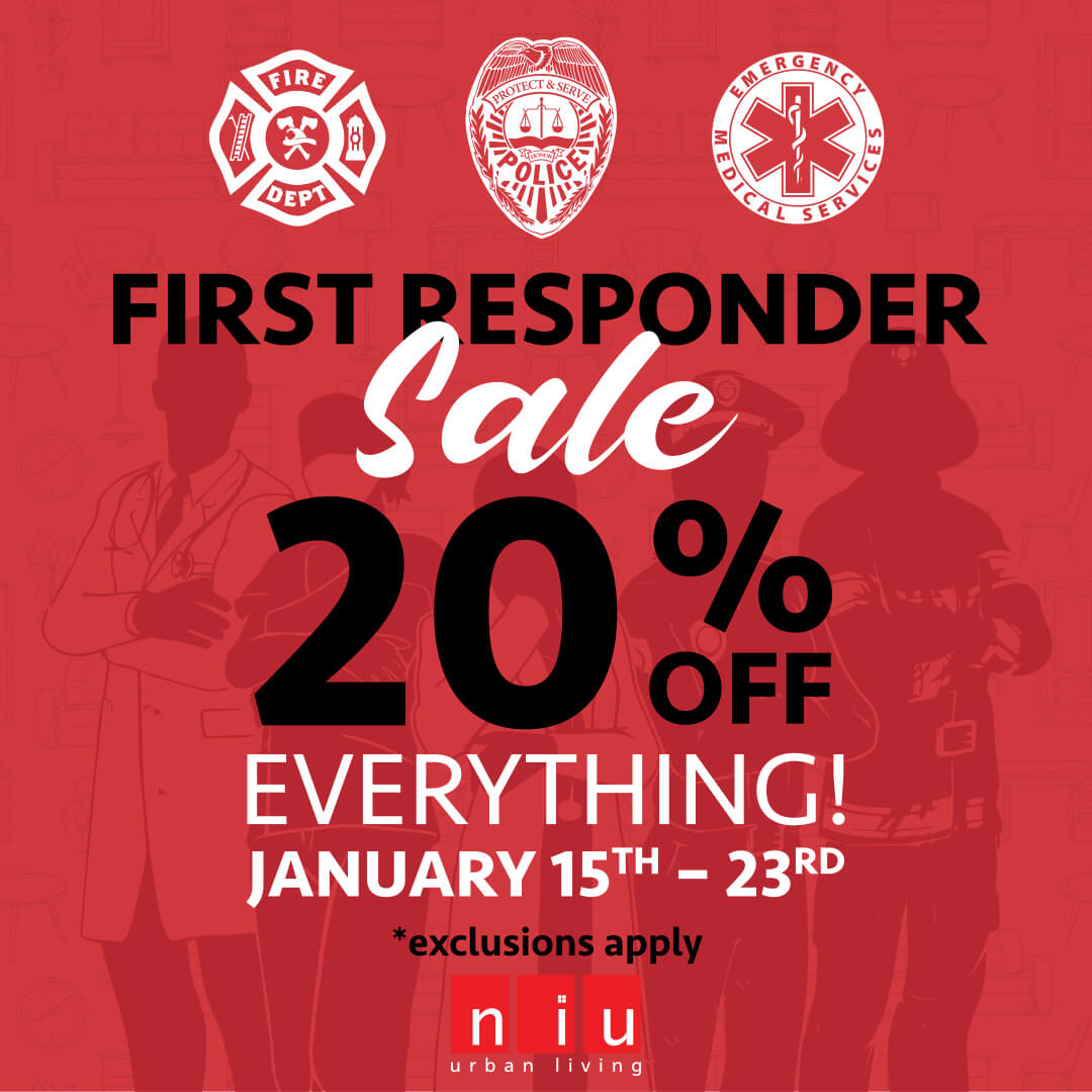 First Responders Sale 2021 Niu Urban Living