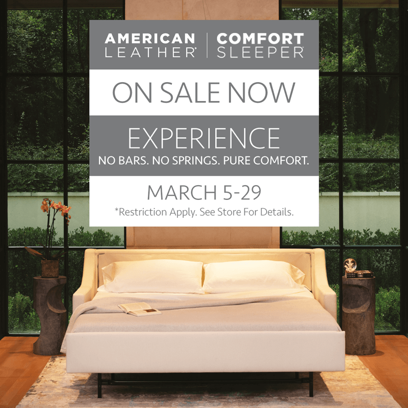 2021 AL Comfort Sleeper Sale (Valid From: March 5, 2021 to March 29, 2021)