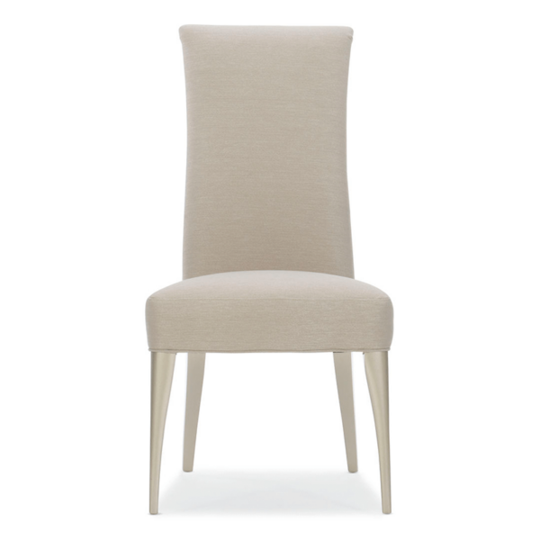 upholstered tight back pearl fabric side chair silo shot