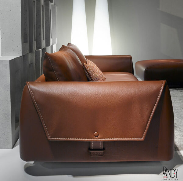 modern tobacco leather sofa