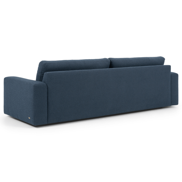 blue sofa Montara by American Leather from Elements collection back angled view silhouette image available in McAllen, TX at Niu Urban Living furniture store.