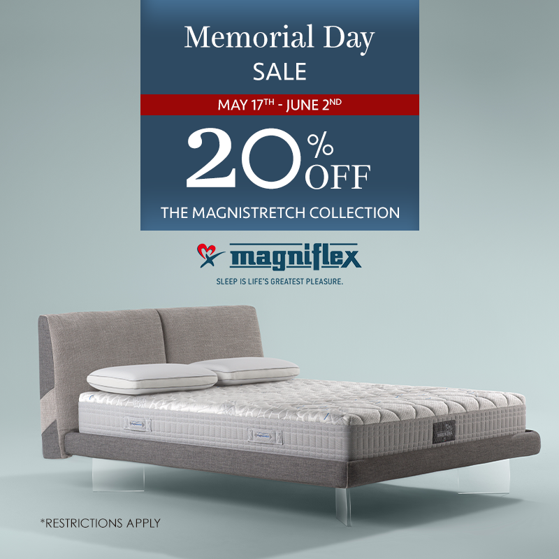 Magniflex – Memorial Day Sale (Valid From: May 17, 2024 to June 2, 2024)