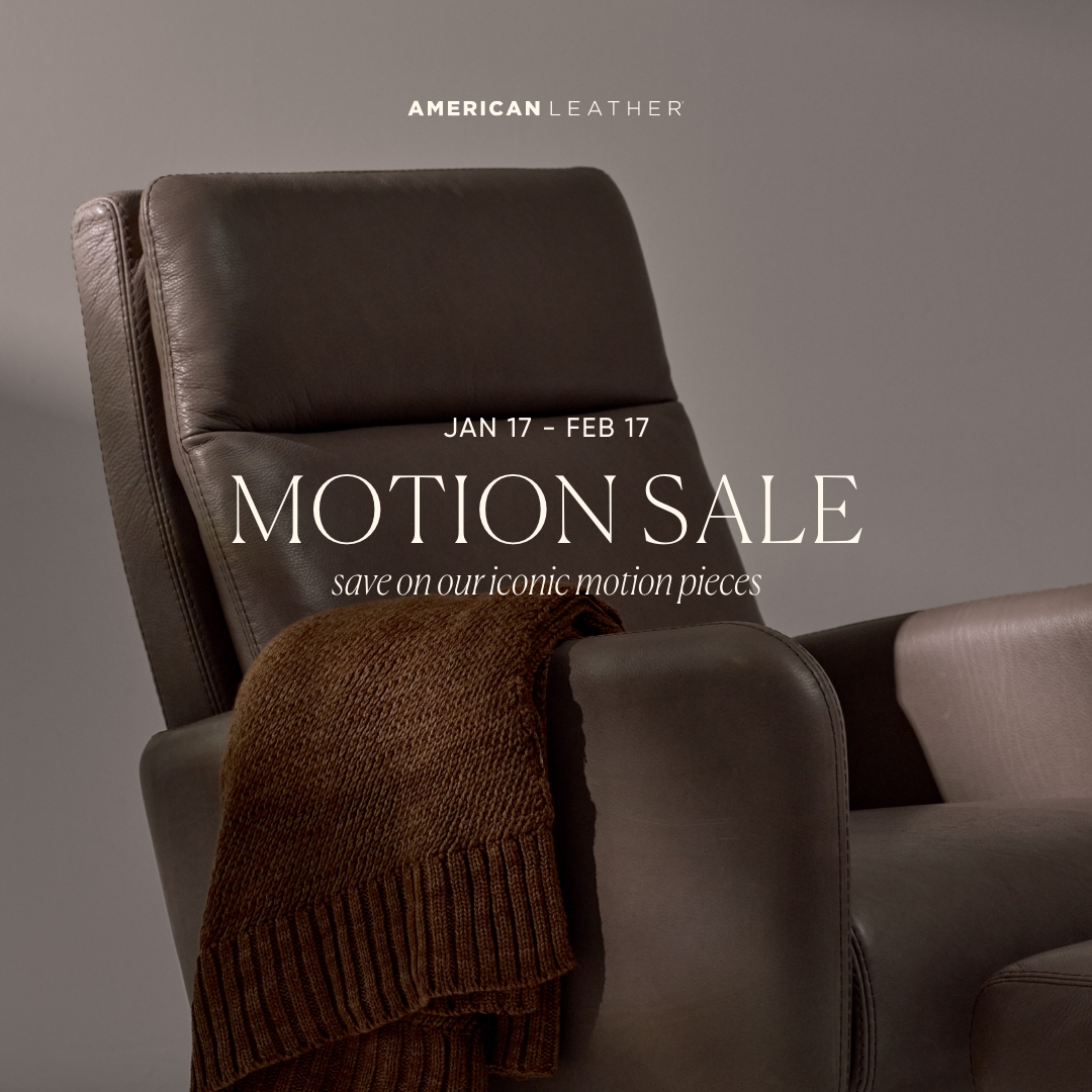 Motion Sale American Leather 2025 (Valid Till: February 17, 2025)