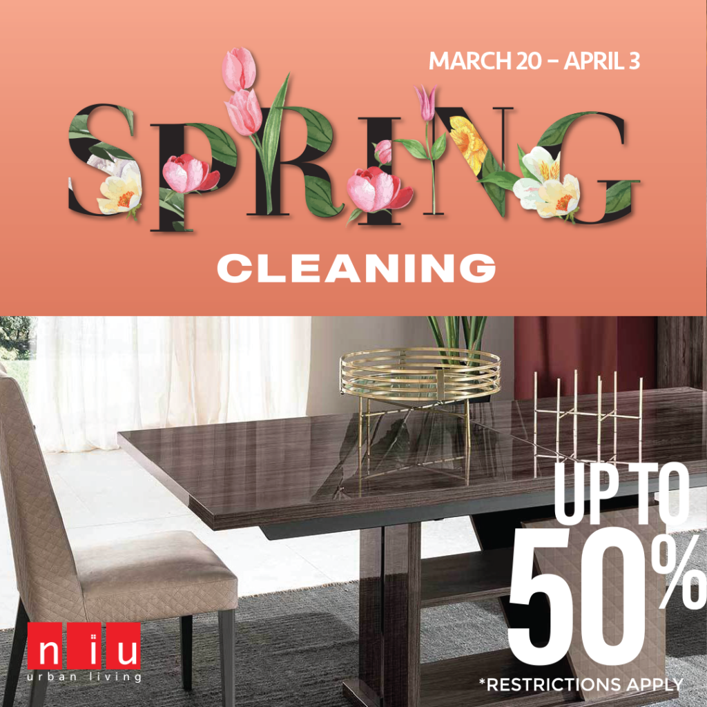 Spring Cleaning Sale 2026 – Up to 50% Off (Valid From: March 20, 2026 to April 3, 2026)