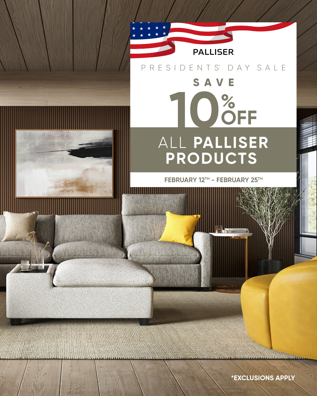 Palliser President's Day Sale (Valid Till: February 24, 2026)